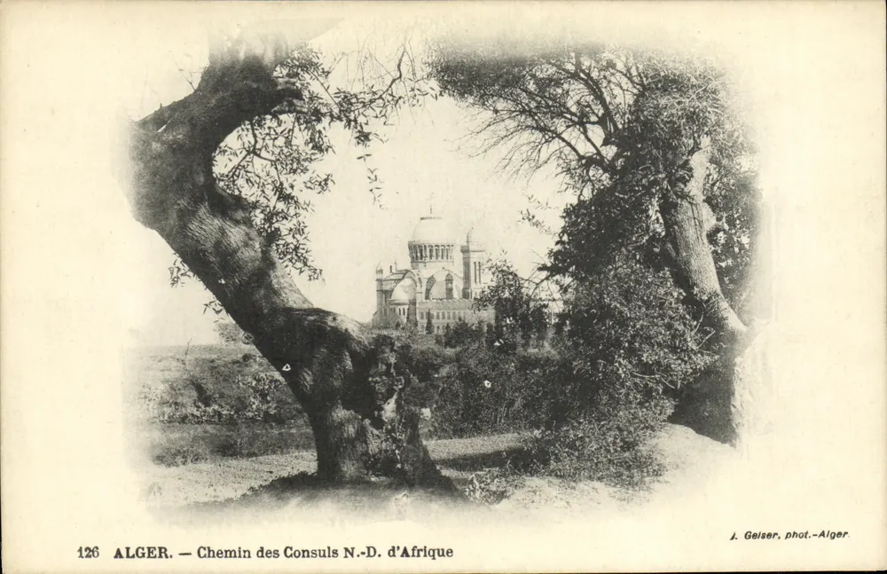 Alger — Chemin des Consuls N.-D. d'Afrique — J. Gelser, phot.-Alger - Vorderseite