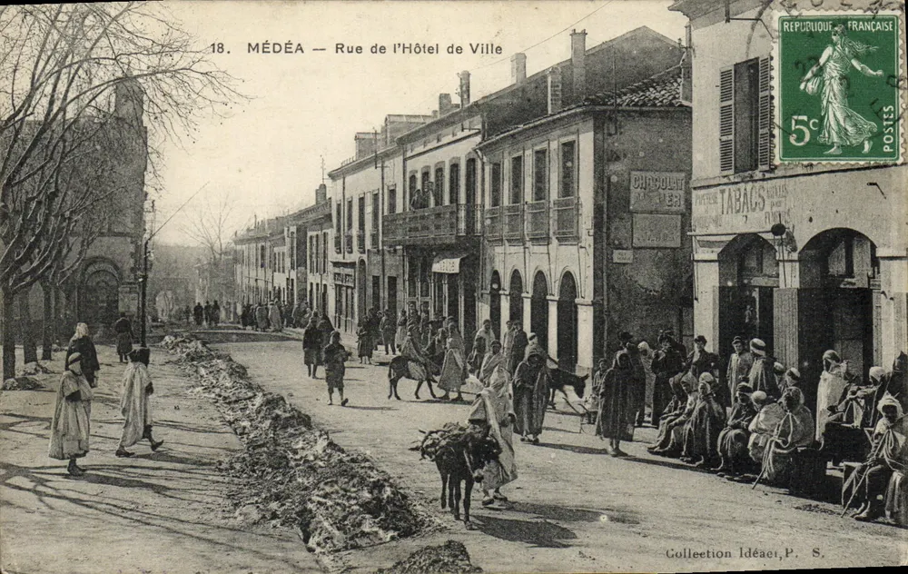 Médéa — Straße des Rathauses — Sammlung Idéaei, P. S. - Vorderseite