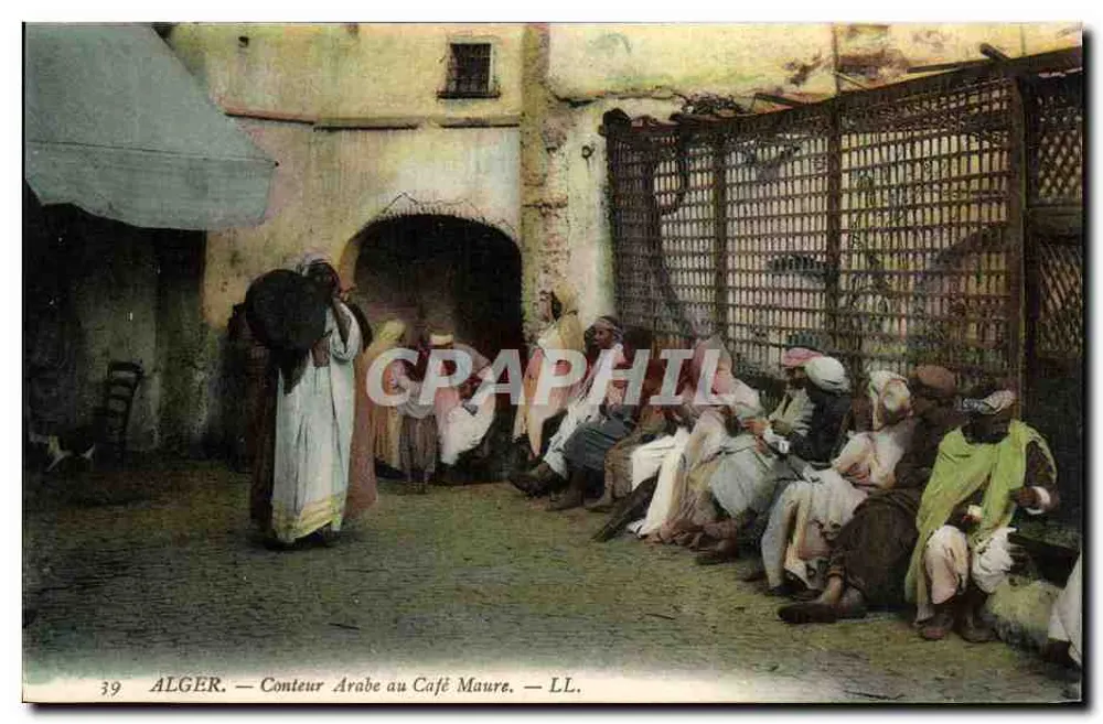 Alger — Contador Árabe no Café Maure — LL. n°39 - Frente