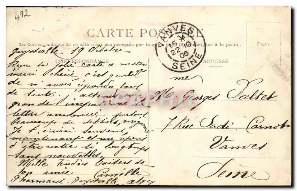 Café maure — Argel — J. Geiser, Fot. Argel - Verso