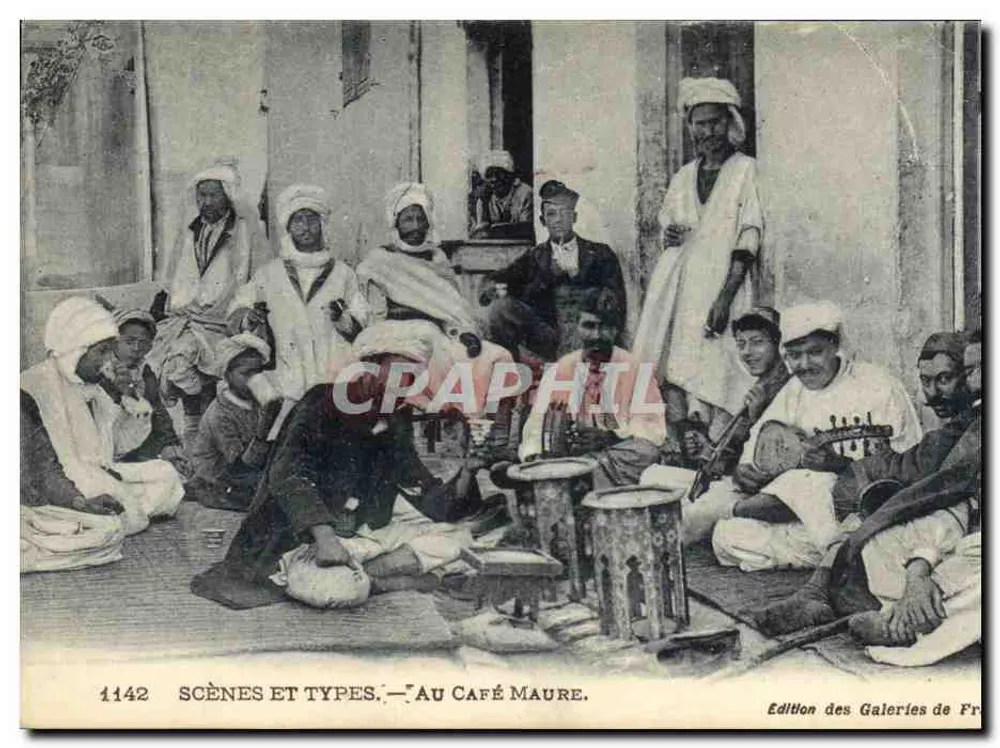 Cenas e Tipos — No Café Maure — Edição das Galerias de Fr - Frente