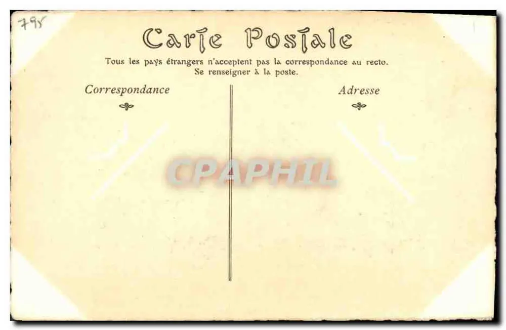 Szene der Kaffeeverkäuferin — Paris, 1810 — ND Plot - Rückseite
