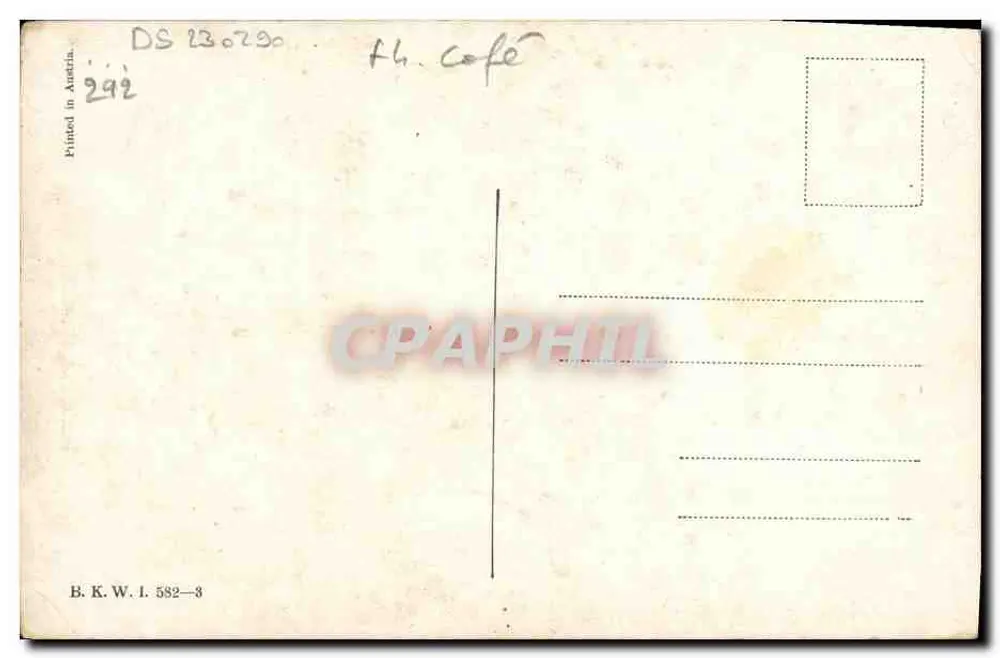 Soldat en uniforme — détente après-midi — éditeur B. K. W. I. 582-3 - Rückseite