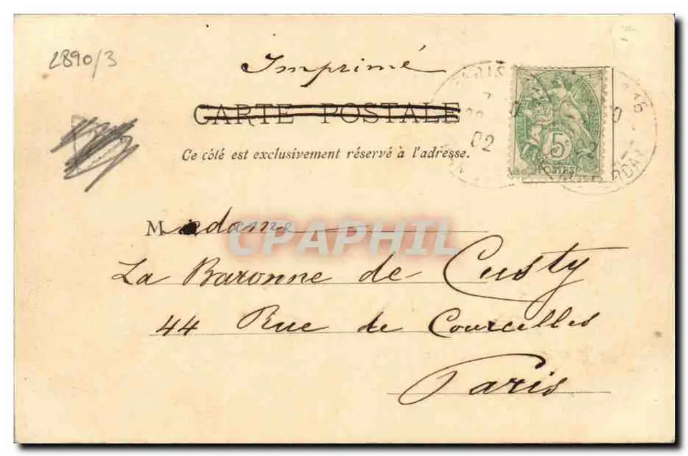 Parigi in strada — Rue Baltard — Imp. Dany Gues, Parigi, N°4 - Verso