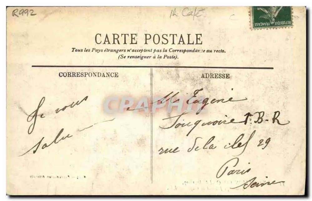 Touaregs fazendo café — Exposição Colonial 1907, LL. - Verso