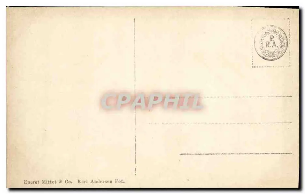 Björnsson — Portrait d'un homme âgé lisant — Eneret Mittet & Co. Karl Anderson Fot. - Verso