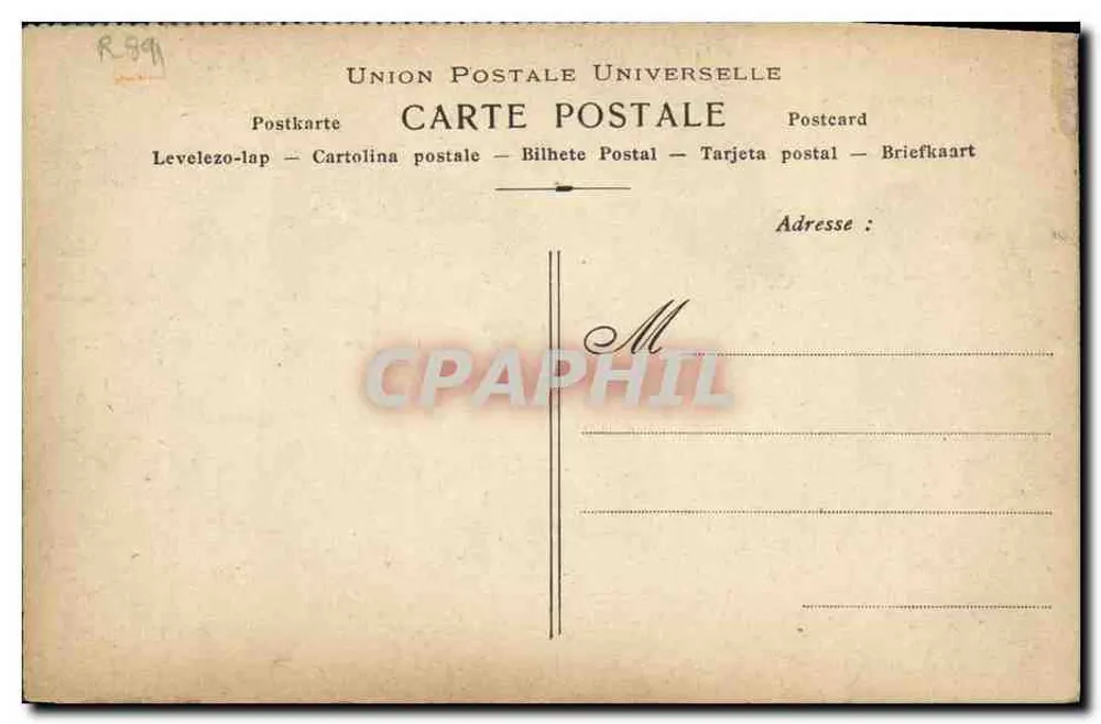 Retrato de um homem com bigode — Coleção artística do VIN DÉSILES — Courteline, Gézanne, 1905 - Verso