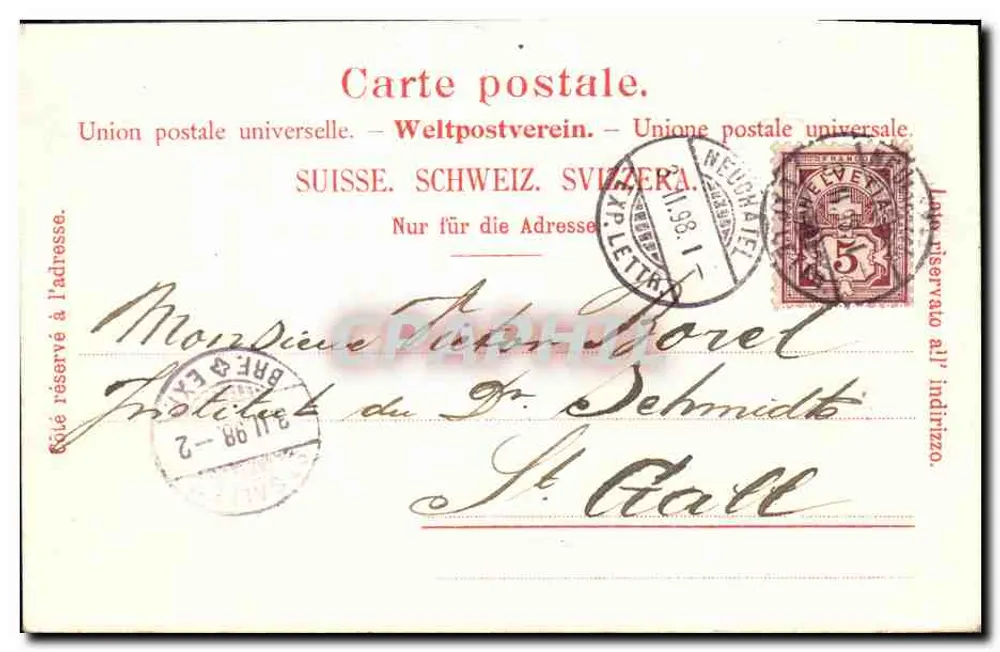 Bern - Béarn - Bernois — éditeur Bernois, n° 1353 - Verso
