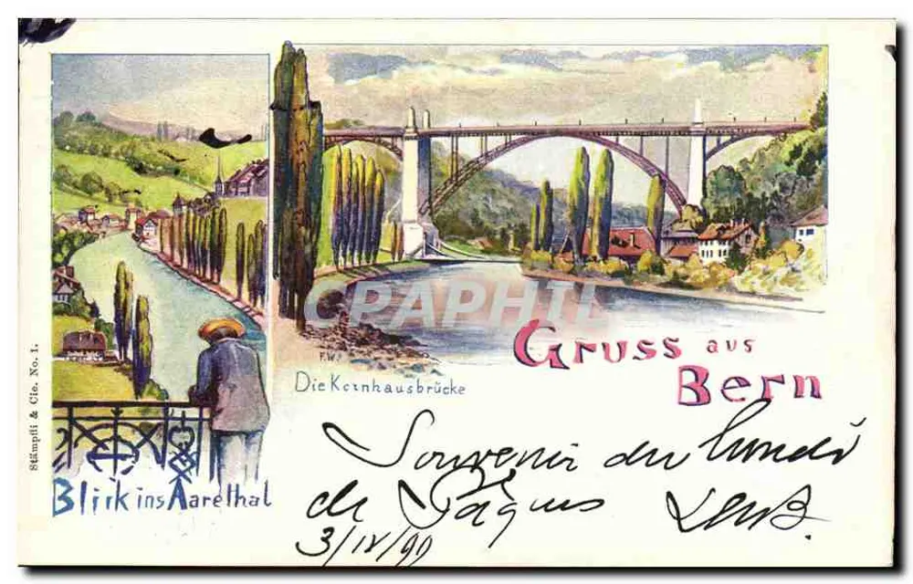 Bern — Korntnhausbrücke — Stämpfli & Cie. Nr. 1 - Vorderseite