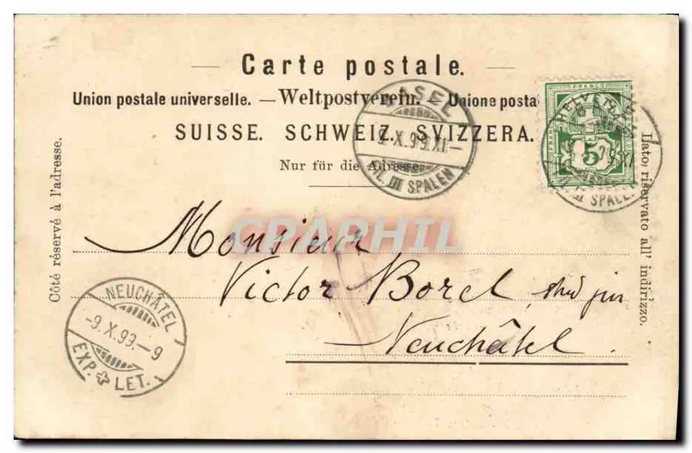 Universitätsbibliothek — Basel — Verlag Basel, Nr. 111 - Rückseite