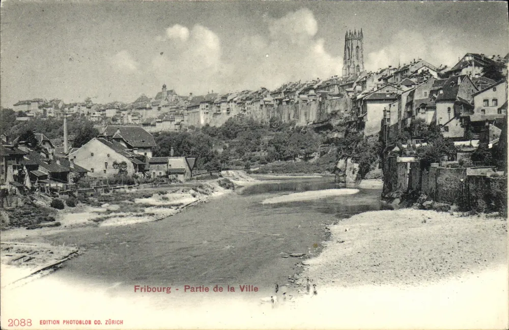 Fribourg - Teil der Stadt — Photoblob Co. Zürich, Nr. 2088 - Vorderseite