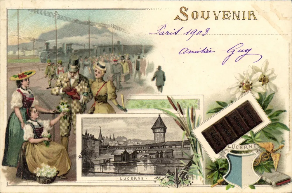 Lucerne — Erinnerung — Suchard - Vorderseite