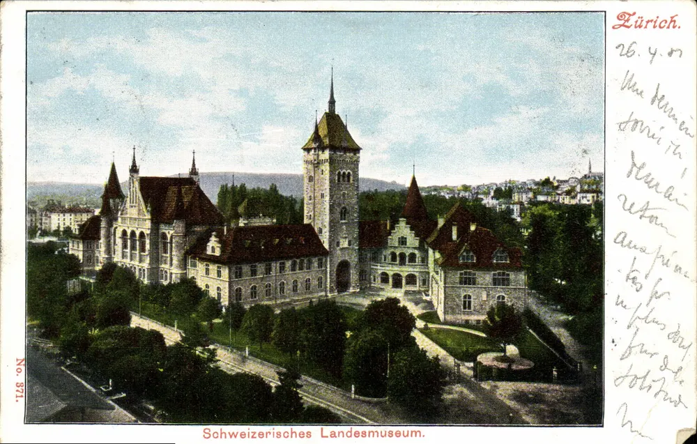 Zürich — Schweizerisches Bundesmuseum — anonymer Verleger, Nr. 371 - Vorderseite