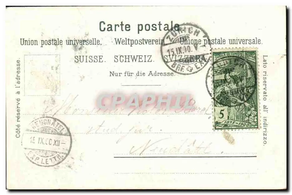 Tonhalle — Zürich — Postkartenverlag Künzli, n° 3594 - Rückseite