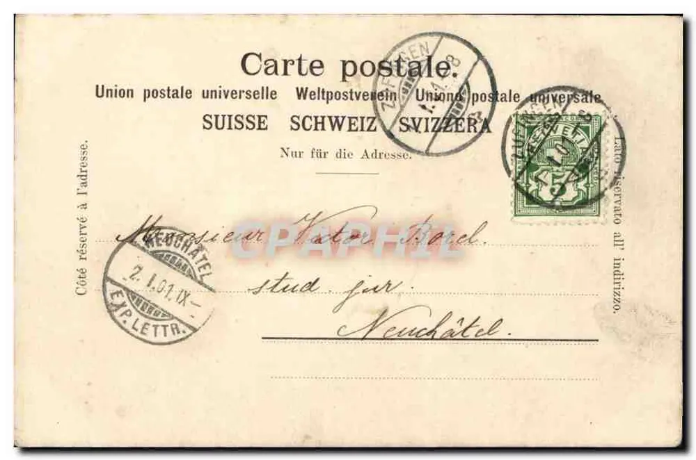 Zofingen — Unterstadt avec église — Papeterie A. Steinegger, Zofingen, n° 13997 - Reverso