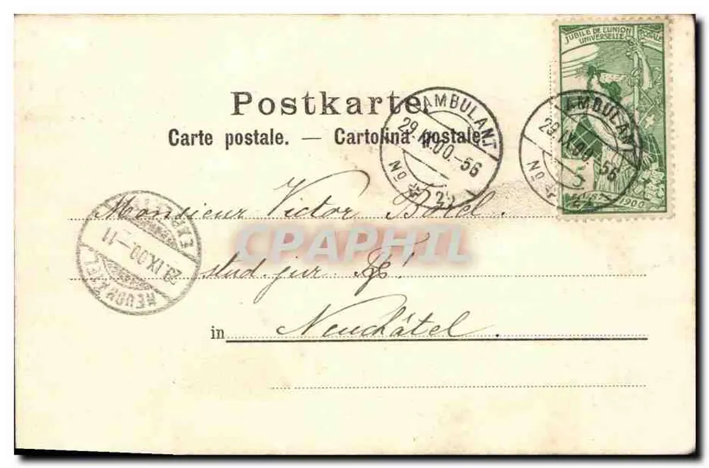 Zofingen — Palverthurm — Verlag von O. Hürsch, Zofingen - Achterkant