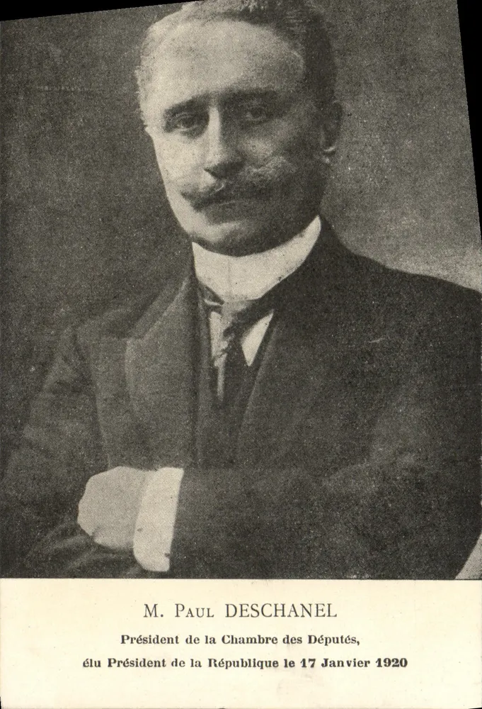 Herr Paul Deschanel — Präsident der Republik gewählt am 17. Januar 1920 — kein Verlag oder Nummer sichtbar - Vorderseite