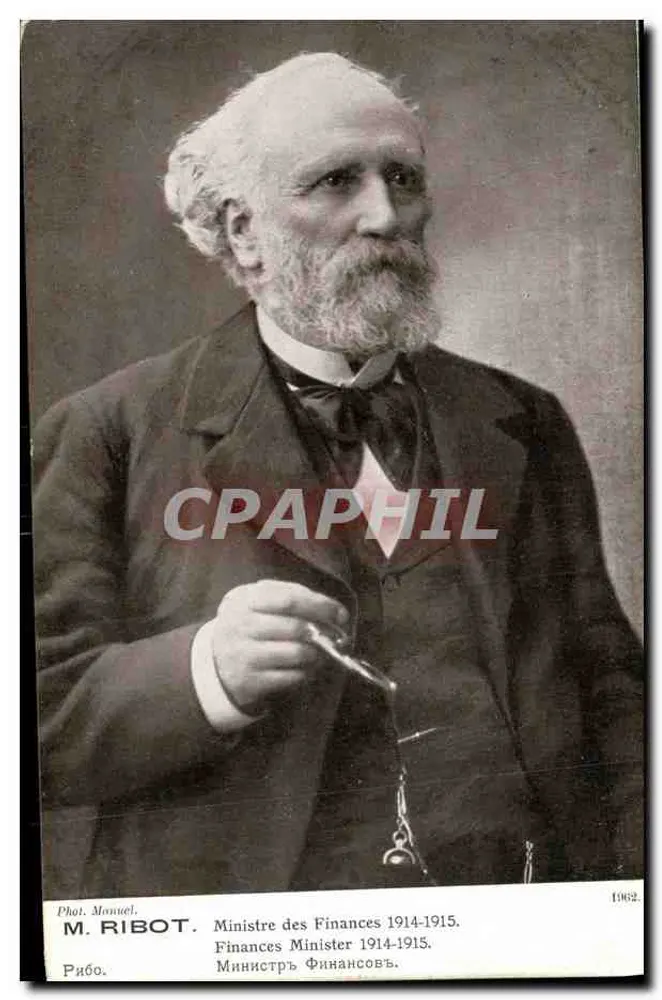 Herr Ribot — Finanzminister 1914-1915 — Foto von Manuel - Vorderseite