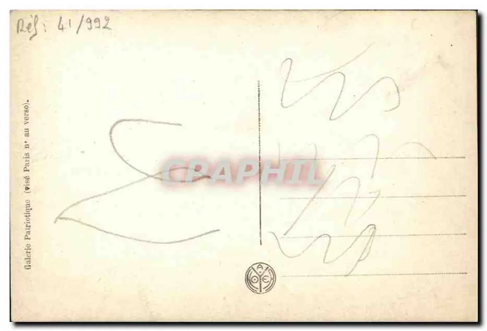 Venizelos — Großer griechischer Staatsmann, Freund Frankreichs — FLN Paris - Rückseite
