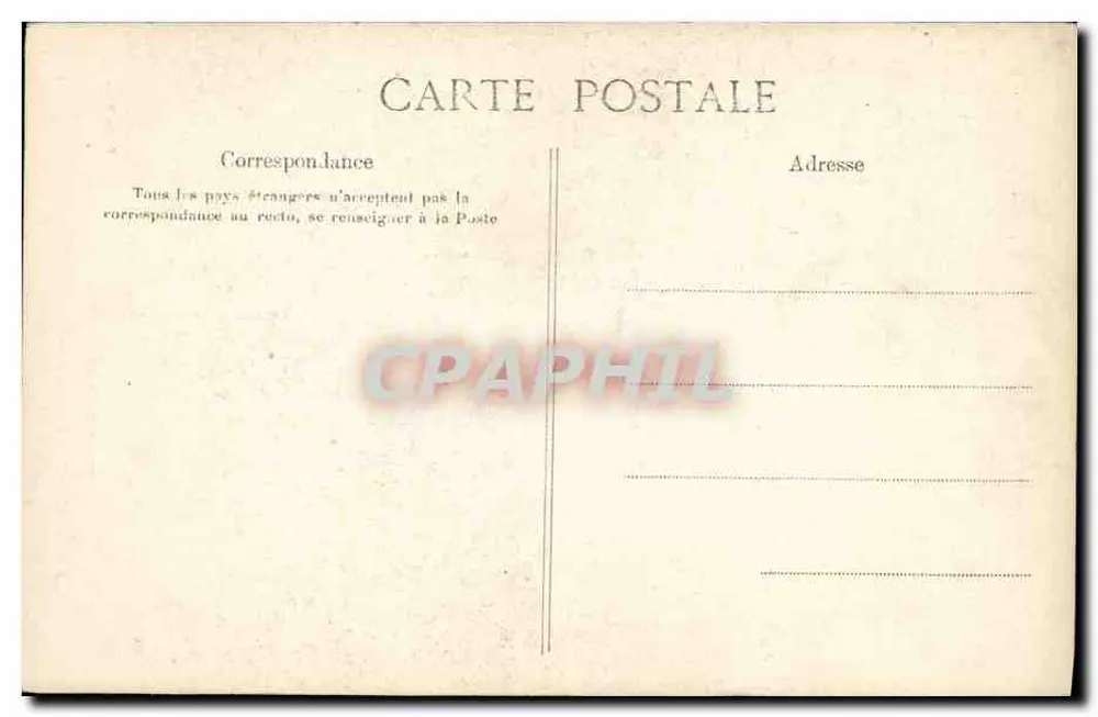 M. Fallières — President van de Republiek — Cliché Pirou - Achterkant