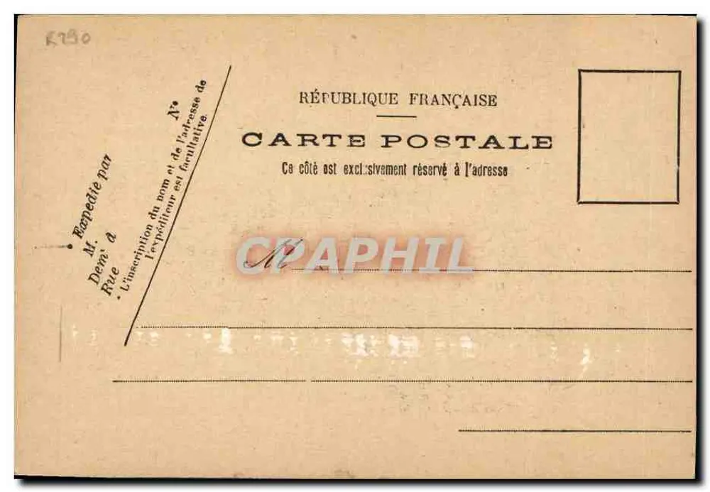 Herr Émile Loubet — Präsident der Französischen Republik (1909-1913) — unbekannter Verleger - Rückseite