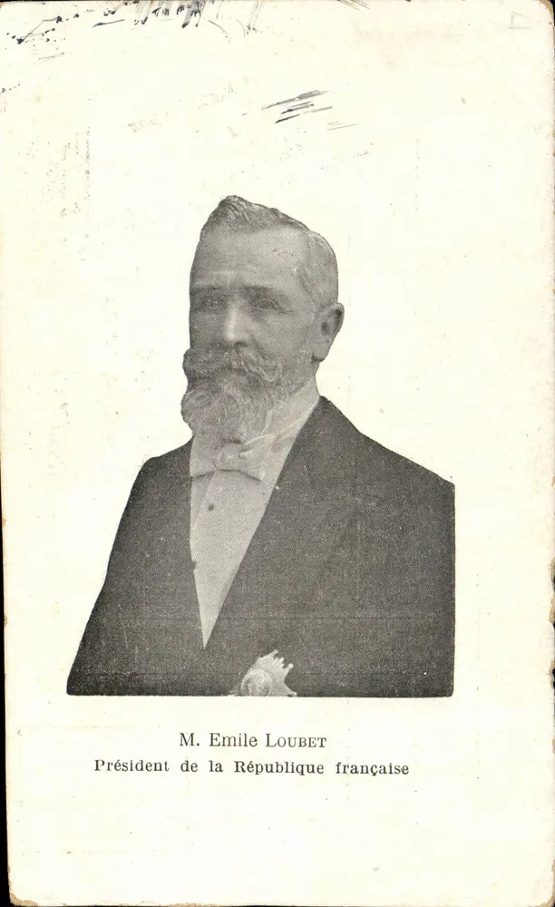 Herr Émile Loubet — Präsident der Französischen Republik — französische Ansichtskarte - Vorderseite
