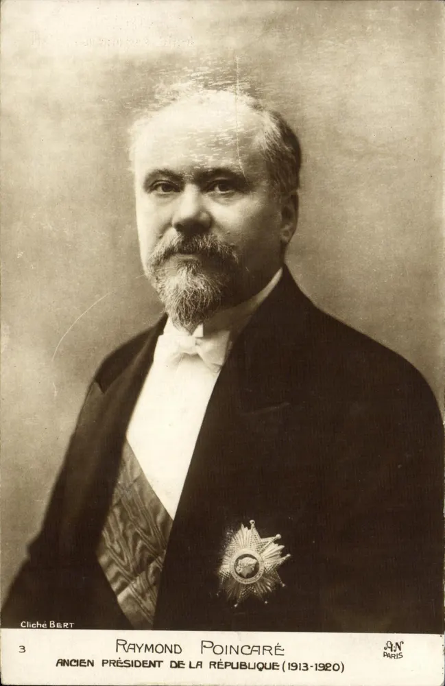 Raymond Poincaré — Ehemaliger Präsident der Republik (1913-1920) — Cliché Bert, Paris - Vorderseite