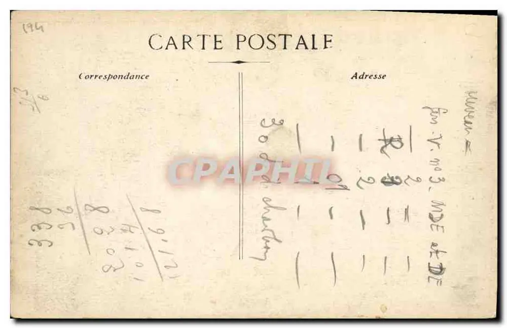 Öffentliche Zeremonie in Paris — Parade in einer offenen Kutsche — Nr. 338 - Rückseite