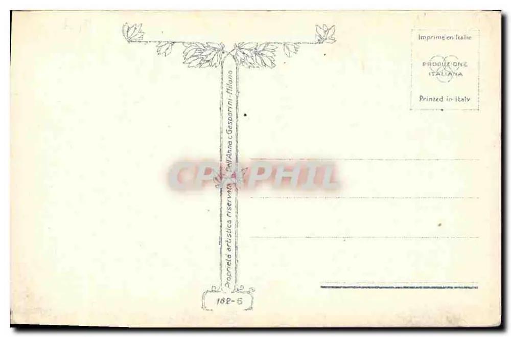 Liebespaar — romantische Illustration — T. Corbella, Serie 182-5 - Rückseite