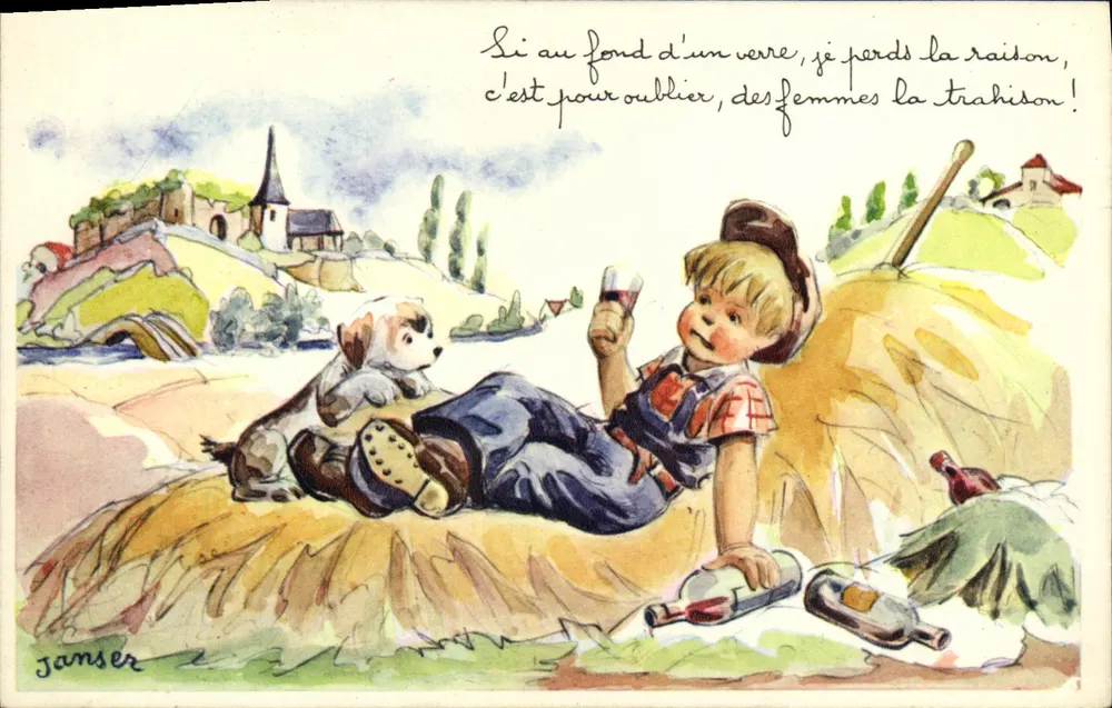 Betrunkener Junge mit Hund — Janser — Éditions SUPERLUXE - Vorderseite