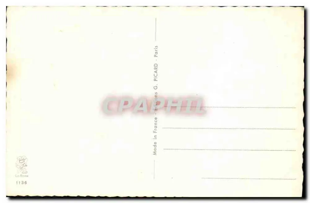 Casino-Gärten — humoristische Szene — Chaperon Jean, n°1136 - Rückseite
