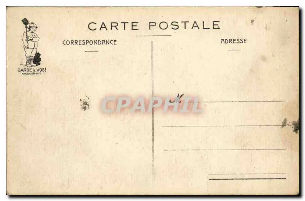 Die Briefe — Humorvolle Szene mit Polizisten — J.P. Sodreuil, N° 29 - Rückseite