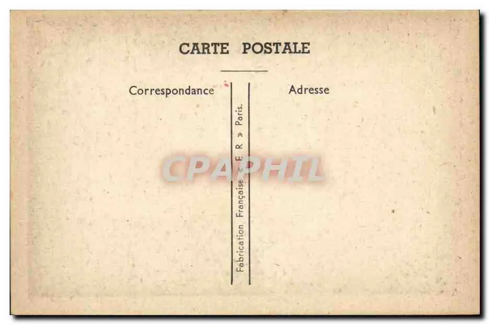 Verzweifelter Mann vor einer riesigen Menge Flüssigkeit — Verlag E.R. Paris - Rückseite