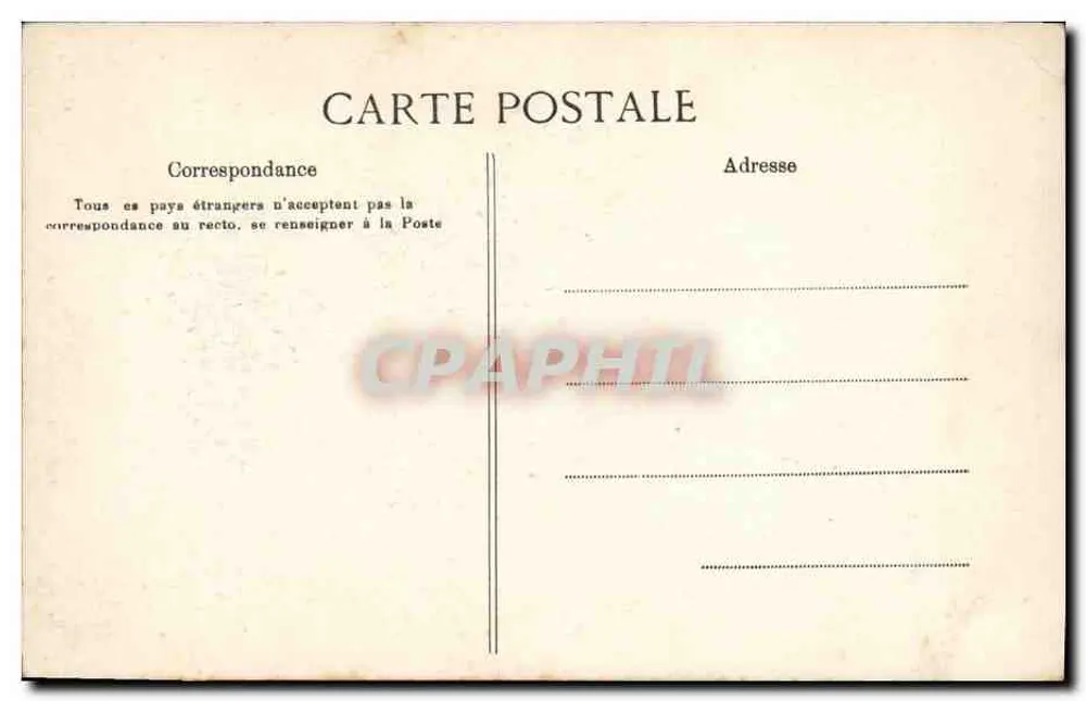 Fallières — Geknüpfter Kopf von P.-E. Gairaud — C.M. - Rückseite