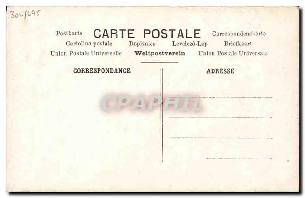 Paul Broyer — Ritratto di Fallières — F.C. et Cie 172 - Verso