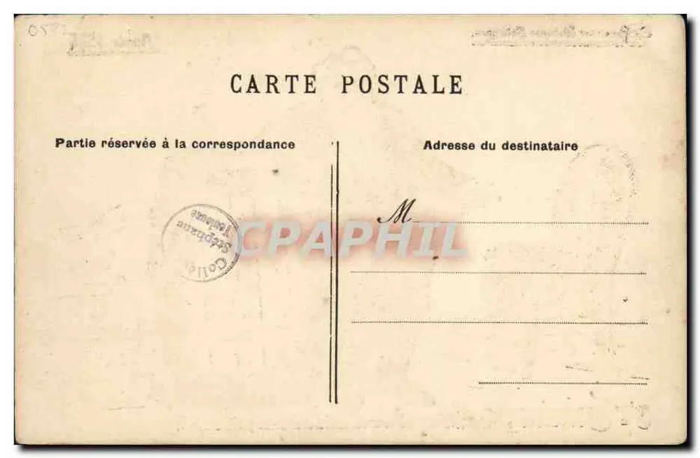 Politische Karikatur — Domaine de Loupilou — Verlag: La Semaine Politique Satirique, Jahr 1906 - Rückseite