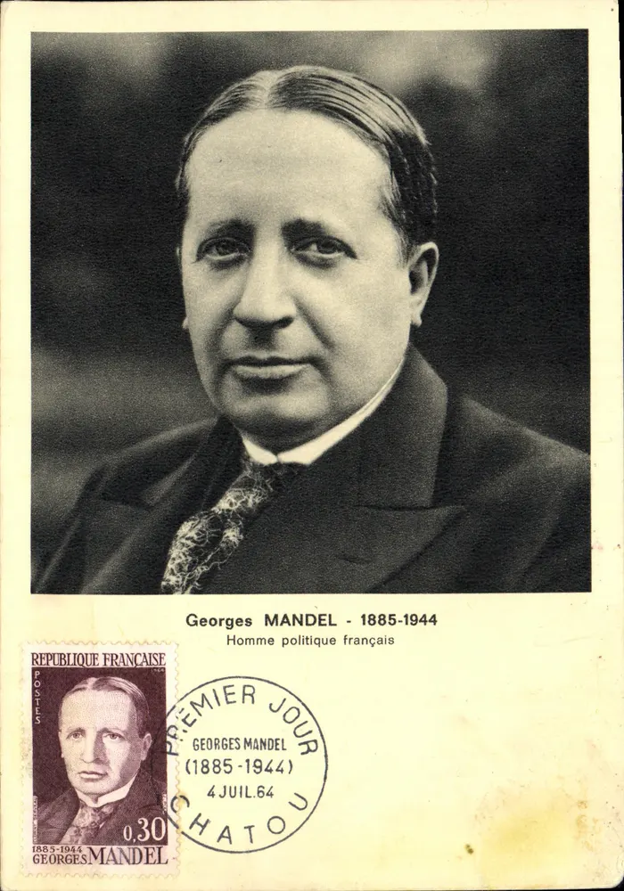 Georges Mandel — portrait — éditeur Éditions Bourgogne, Dijon - Recto