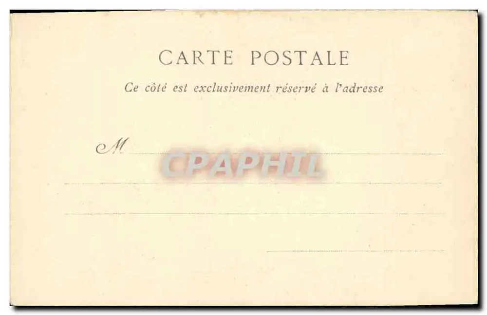 Alexandre Bérard — Der Mast an der Trouillot — Postes-Télégraphes - Rückseite