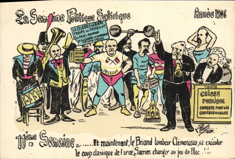 Die politische satirische Woche — 11. Woche — Jahr 1906 — Verlag Aleney - Vorderseite