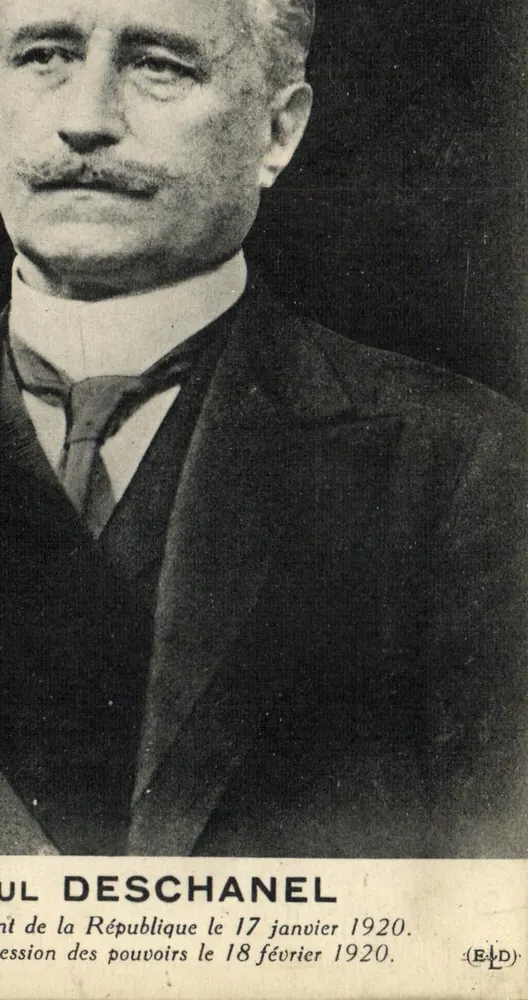 Paul Deschanel — Präsident der Republik am 17. Januar 1920. Übergabe der Macht am 18. Februar 1920. — Verlag Léon Deliet, n° 891 - Vorderseite