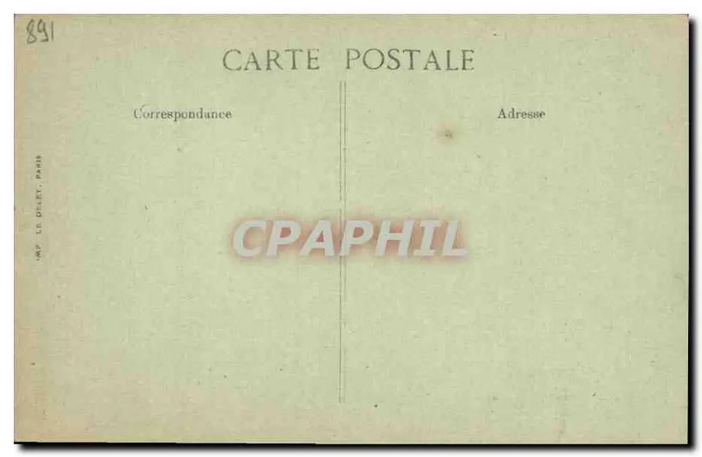 Paul Deschanel — Präsident der Republik am 17. Januar 1920. Übergabe der Macht am 18. Februar 1920. — Verlag Léon Deliet, n° 891 - Rückseite