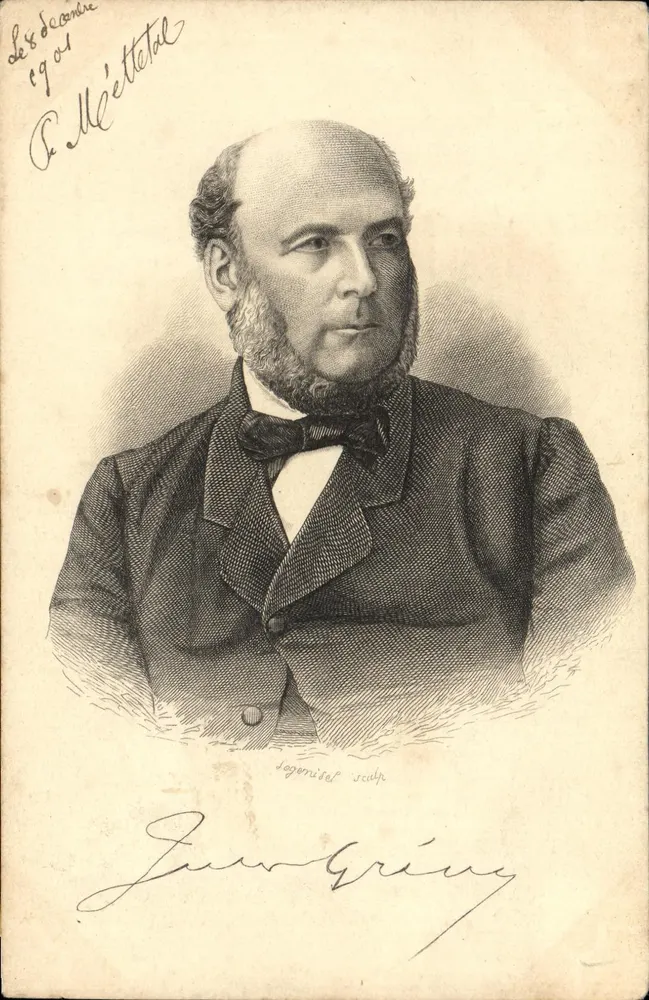 Jean Gring — Portret rytowniczy — De Méttetal - Awers