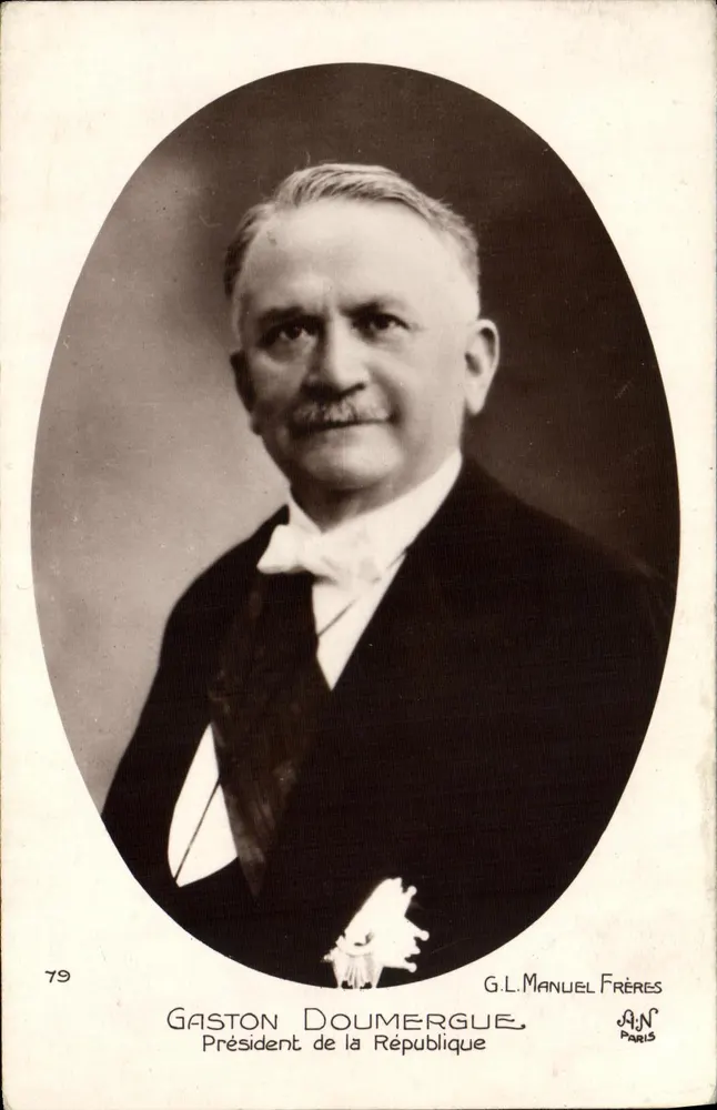 Gaston Doumergue — Präsident der Republik — G.L. Manuel Frères, Paris, n°79 - Vorderseite