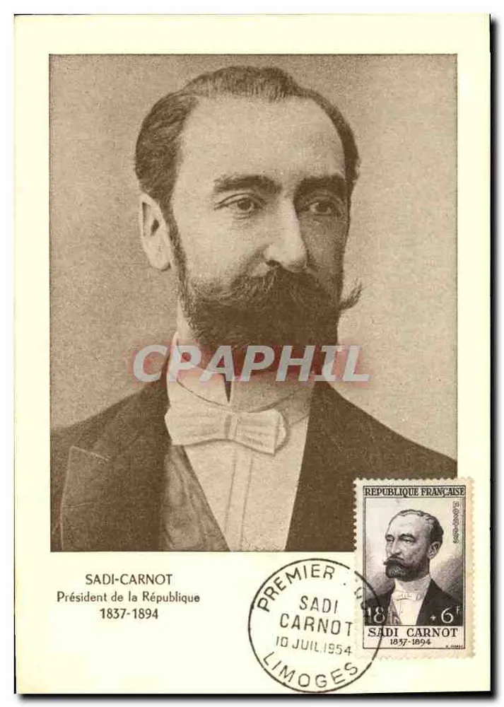 Sadi Carnot — Präsident der Republik 1837-1894 — G. Parison et E. Réonier, Paris - Vorderseite