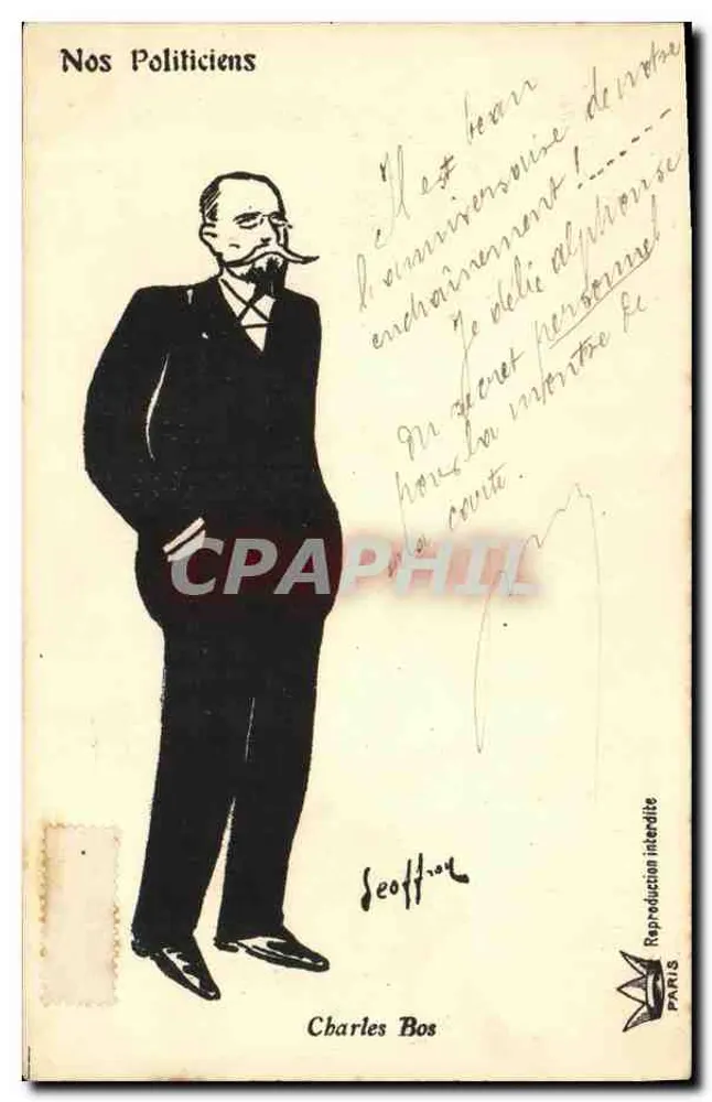 Karikatur von Charles Bos — Unsere Politiker — von Seofton - Vorderseite