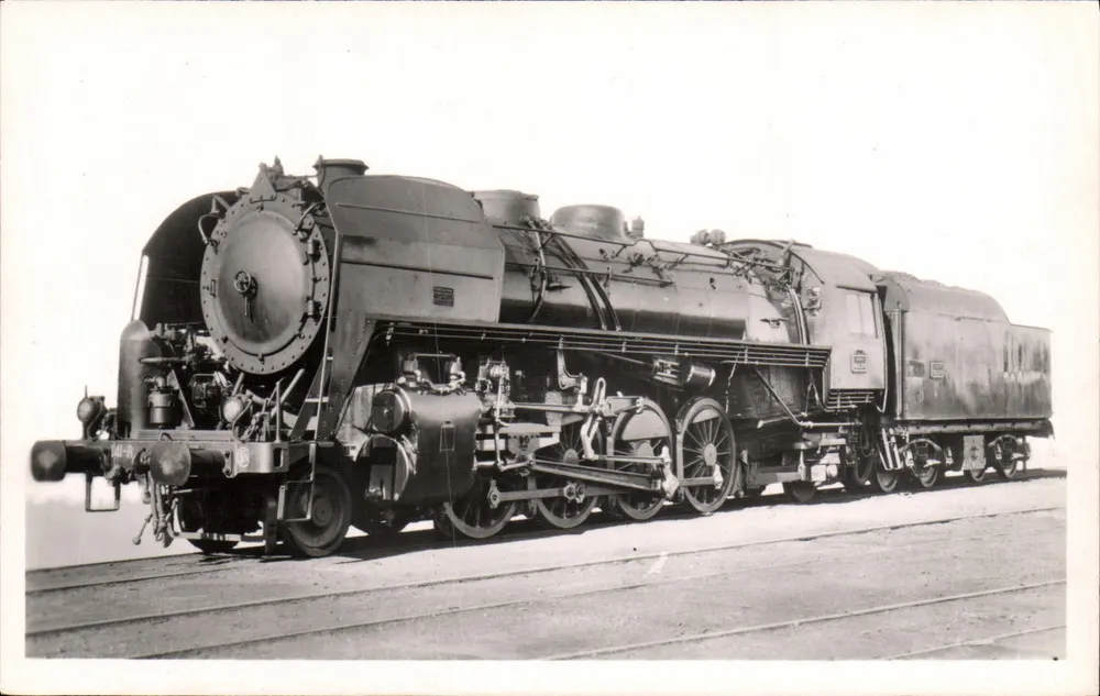 Locomotiva 282 a sobrecarga — S.N.C.F., Nosso Ofício 1950, n° 18 — 1ª série - Frente