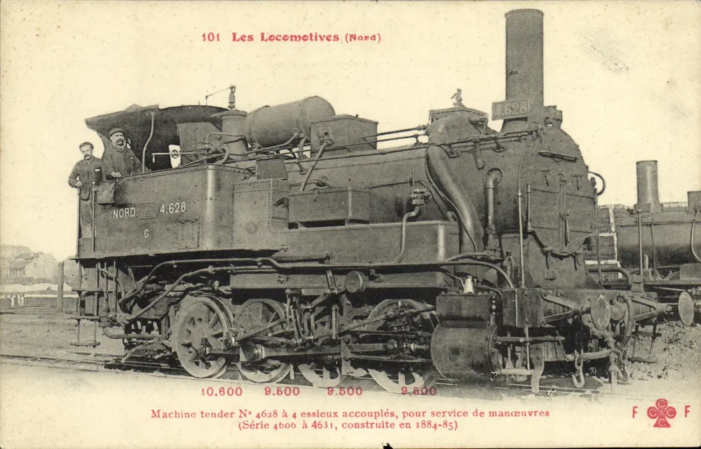 Carro de locomotiva N° 4.628 — Série 4.600 a 4.631 — Editor F. Fleury, Paris - Frente