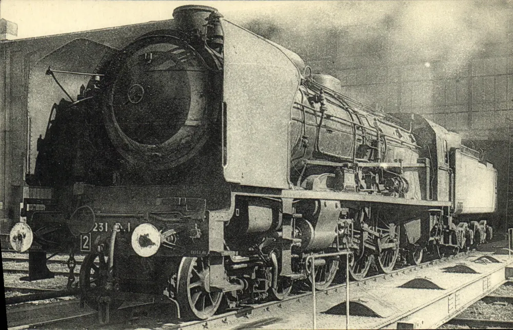 Dampflokomotive Nr. 231 B 1 — Typ Pacific — Verlag H.M.P., Paris — Seriennummer 279 - Vorderseite