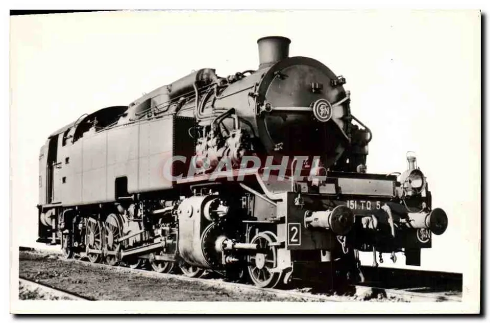 Dampflokomotive 151.TQ.5 — Serie 2 — SNCF - Vorderseite