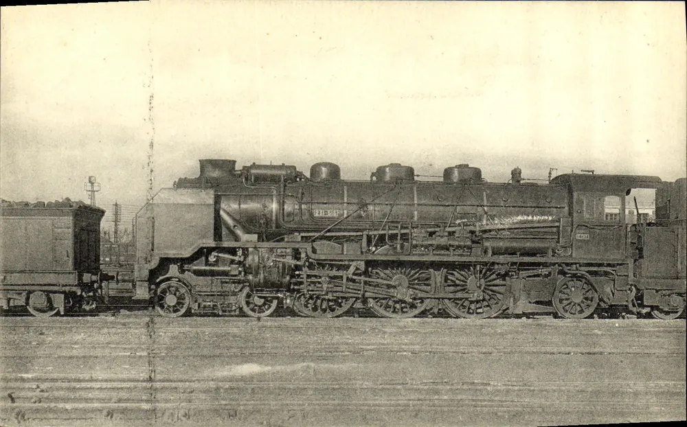 Locomotiva 231-516 DD — Locomotivas do Oeste — H. M. P., Paris - Frente